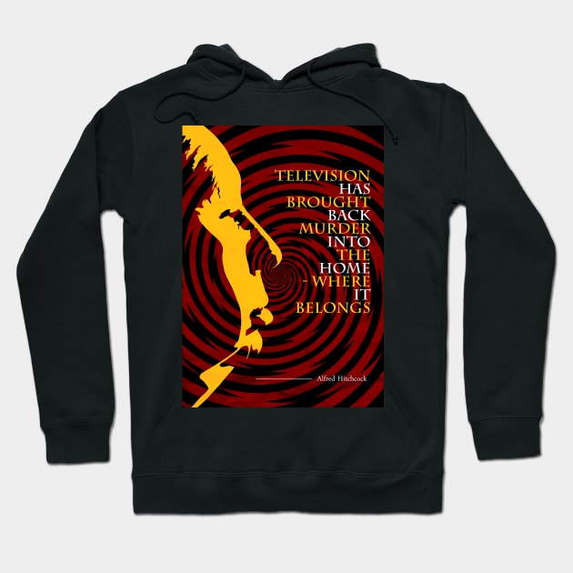 Alfred Hitchcock Quote 2 Hoodie by pahleeloola